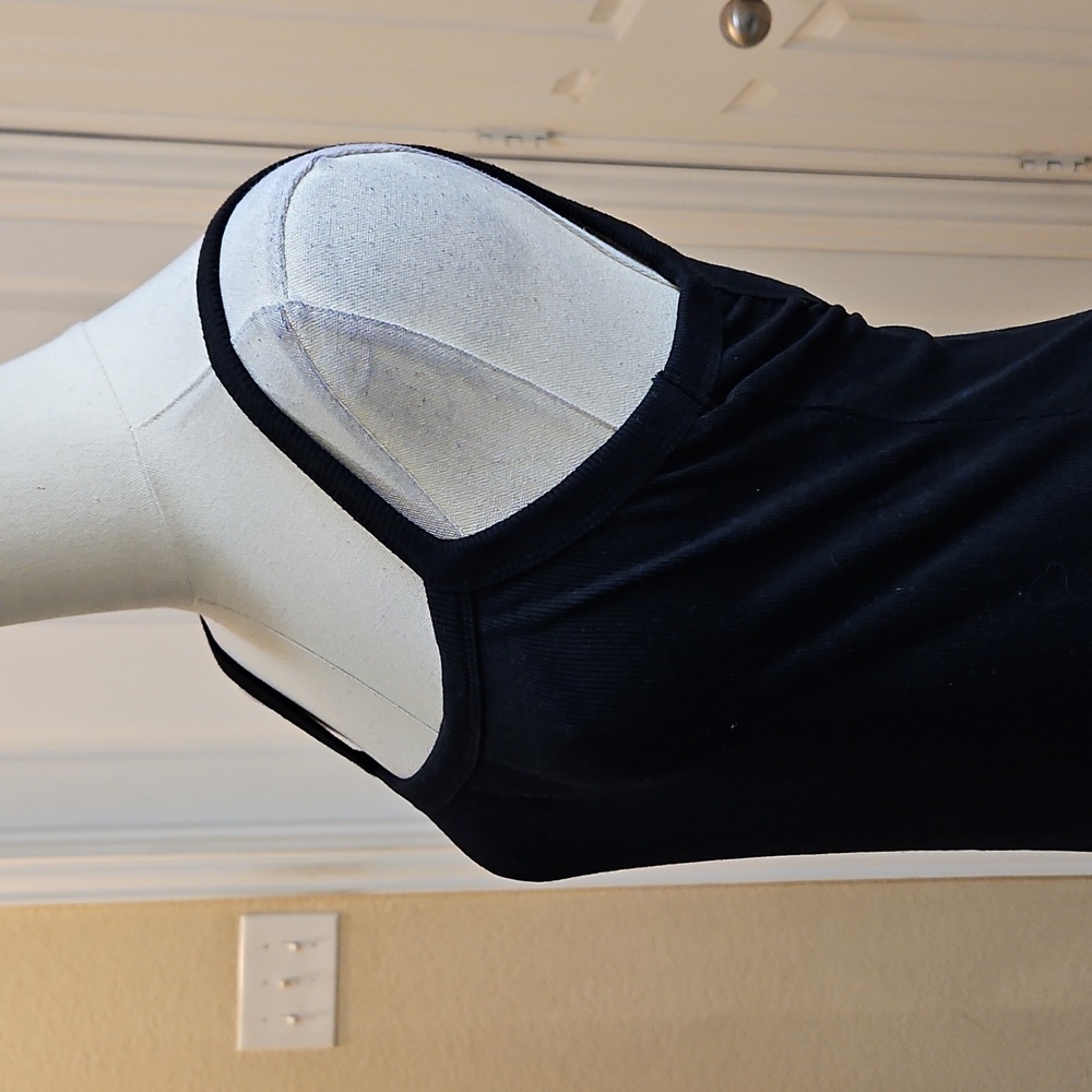 Wild Fable Black Scoop Back Ribbed Mini Bodycon Size Medium - Picture 6 of 10